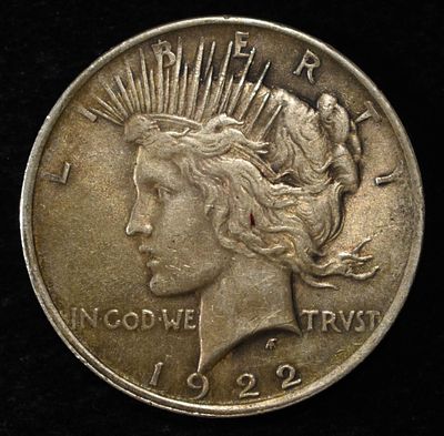 1922 PEACE DOLLAR. CHECK OUT OUR UPCOMING AUCTIONS