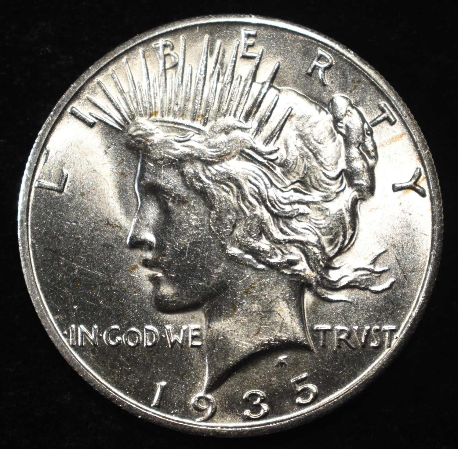 1935-S PEACE DOLLAR CH BU