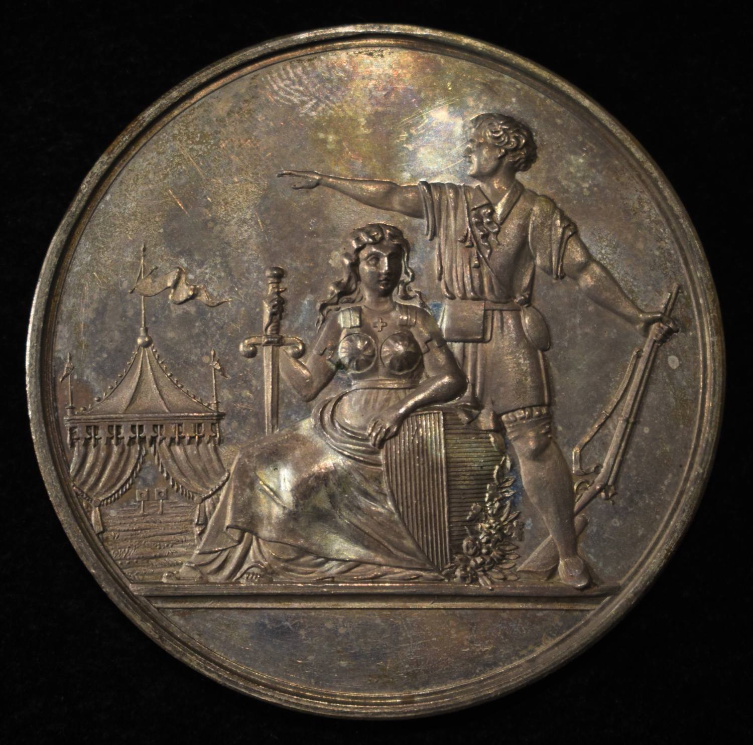 1888 SWISS SHOOTING MEDAL BLENIO