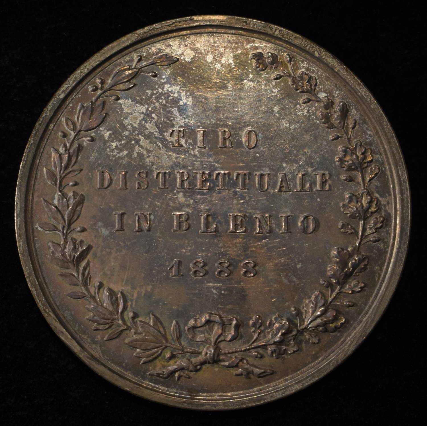 1888 SWISS SHOOTING MEDAL BLENIO