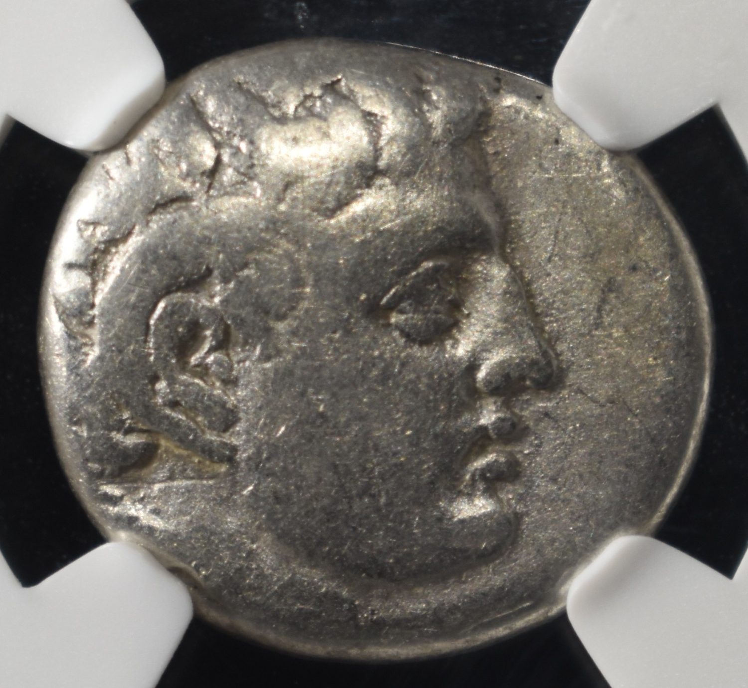 c.308-277 BC AR DIDRACHM NGC F