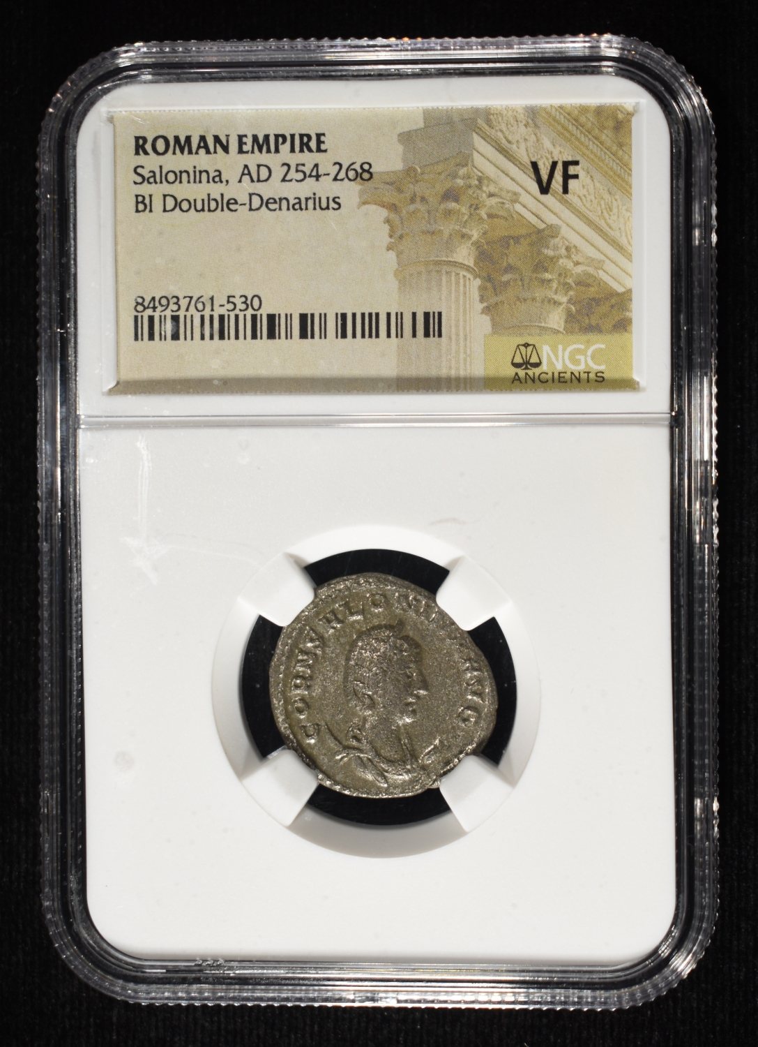 254-268 AD ROMAN EMPIRE SALONINA NGC VF