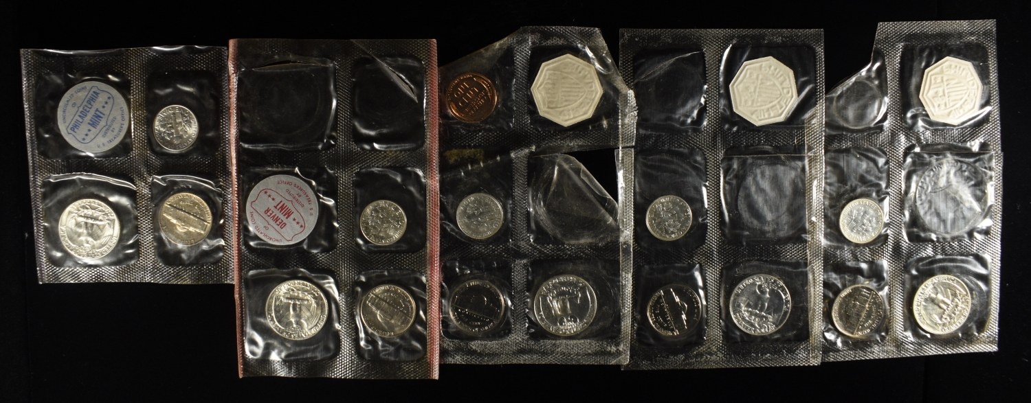 1960, 58 & (3) 59 PARTIAL MINT SETS