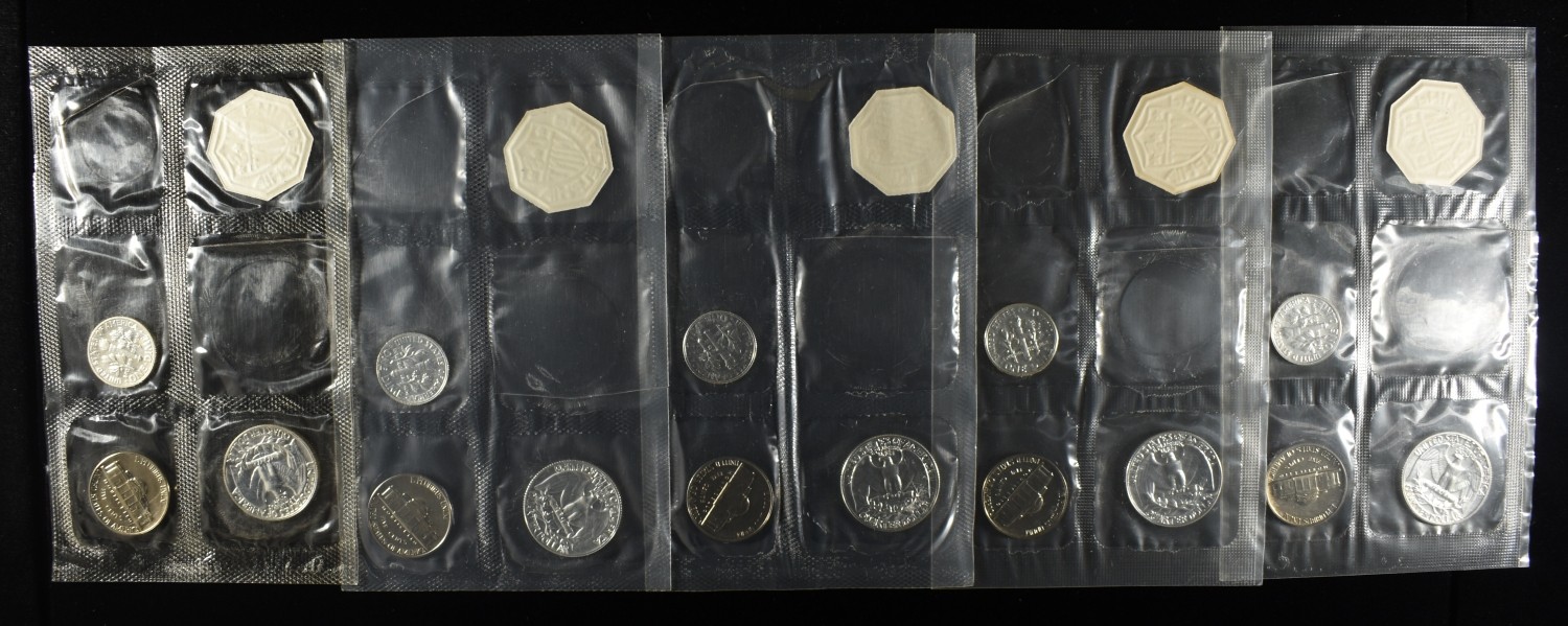 (2) 1962 & (3) 60 PARTIAL MINT SETS