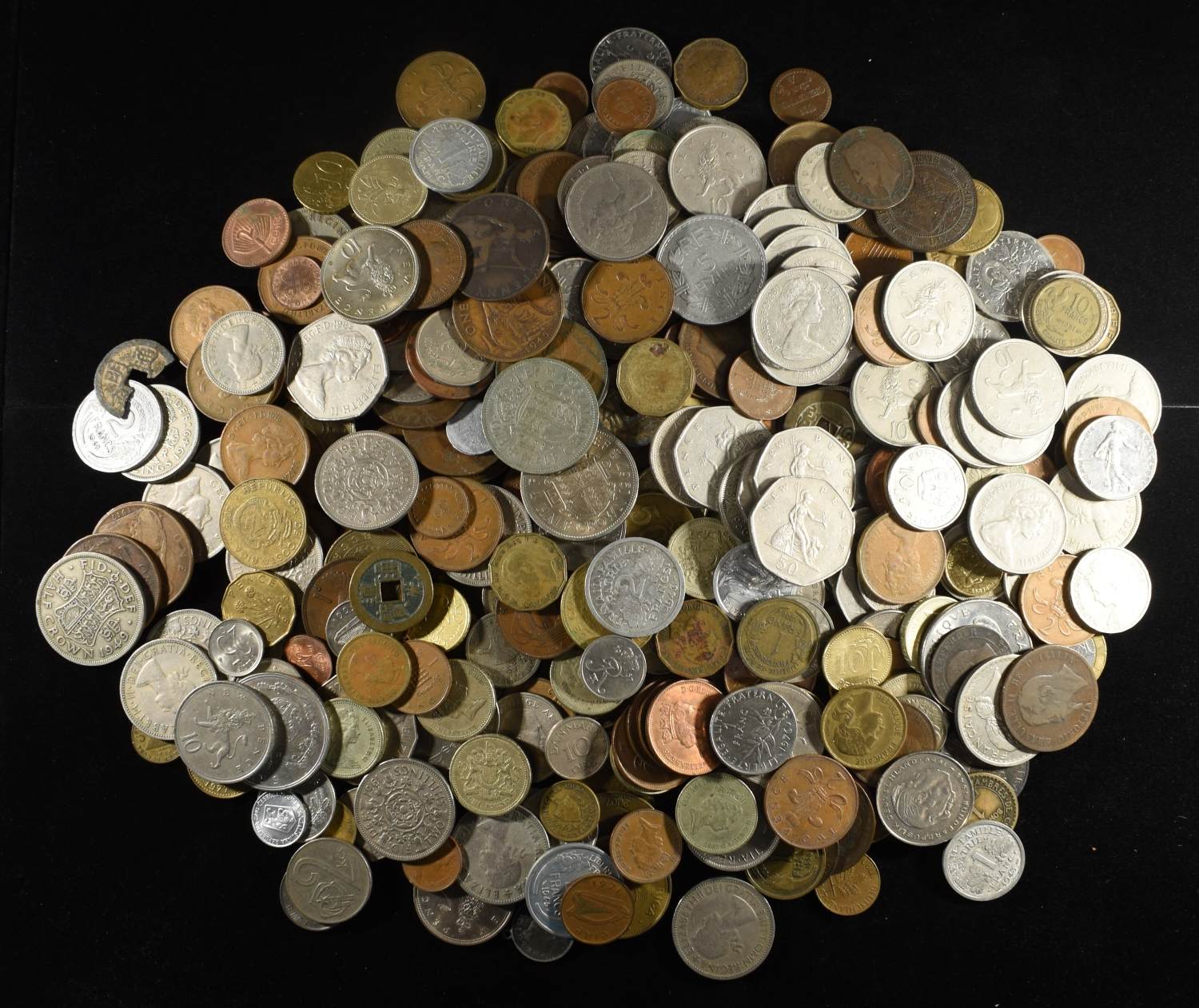 5 LBS FOREIGN COINS NON- SILVER