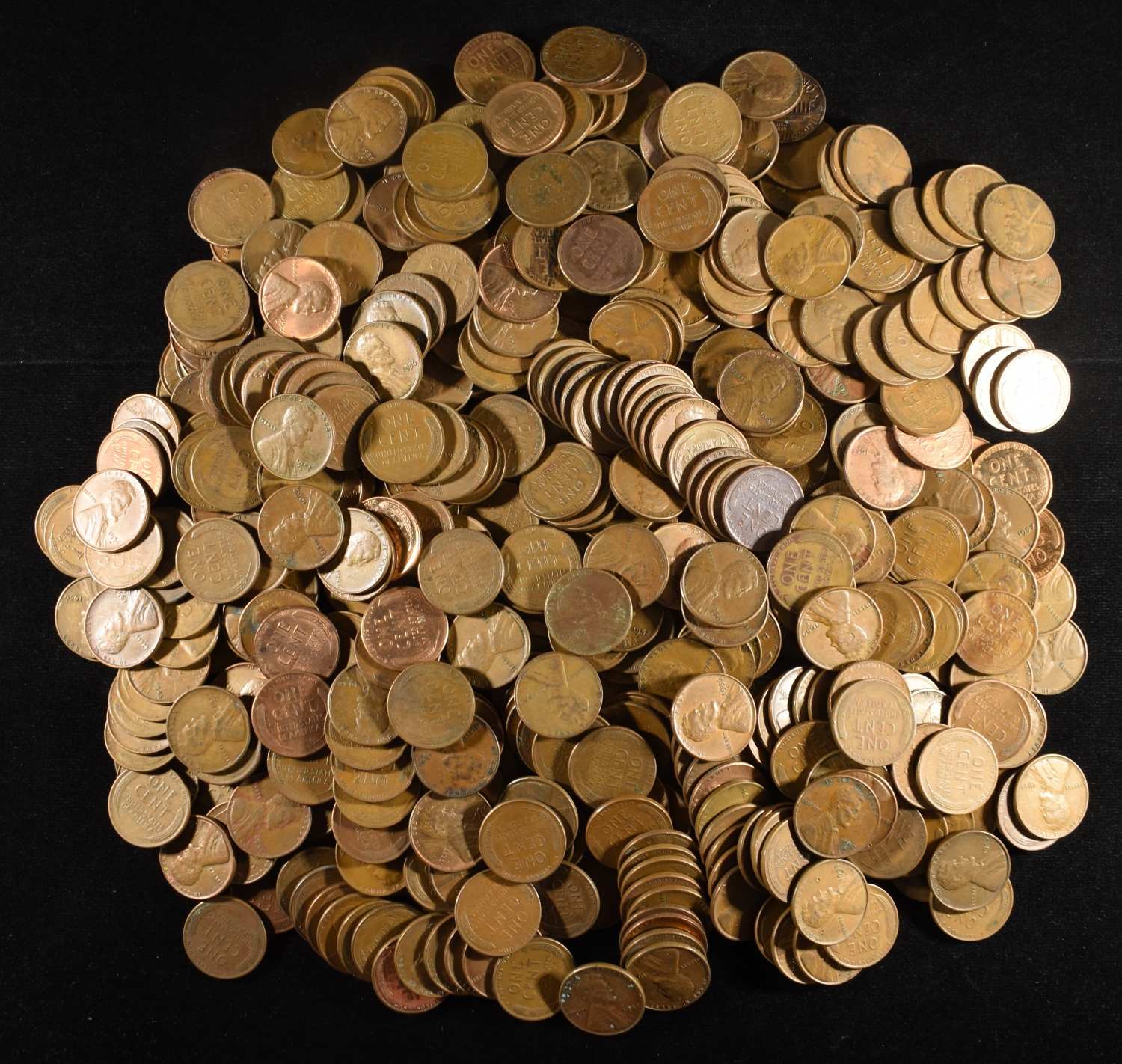 (500) WHEAT CENTS: MIXED DATES