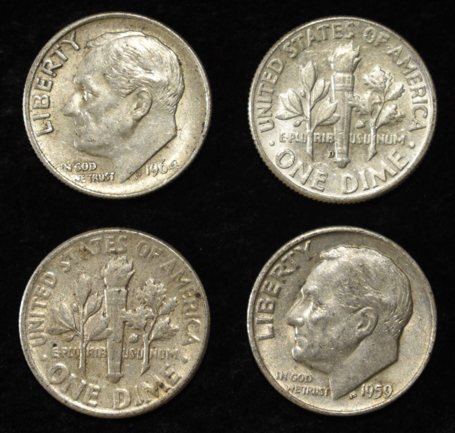 (50) 90% SILVER ROOSEVELT DIMES