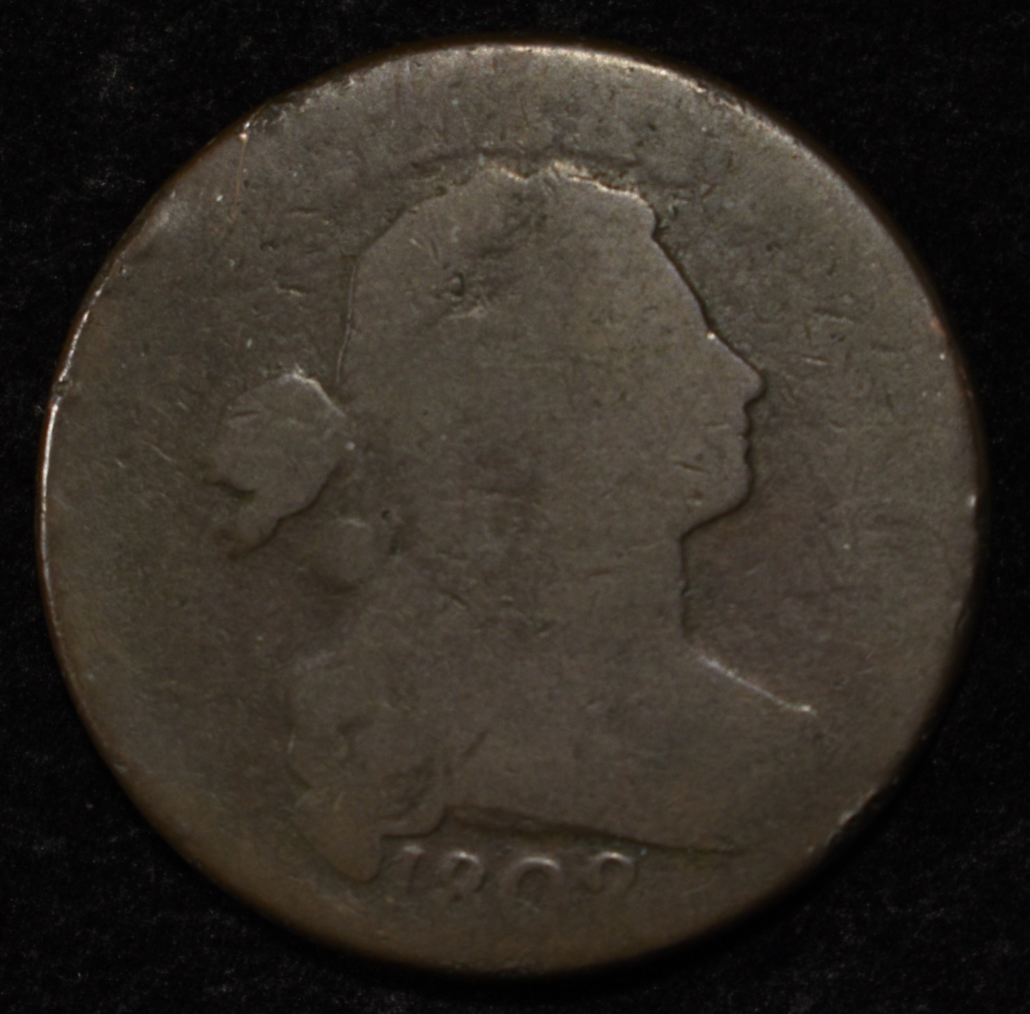 1802 DRAPED BUST LARGE CENT AG/G