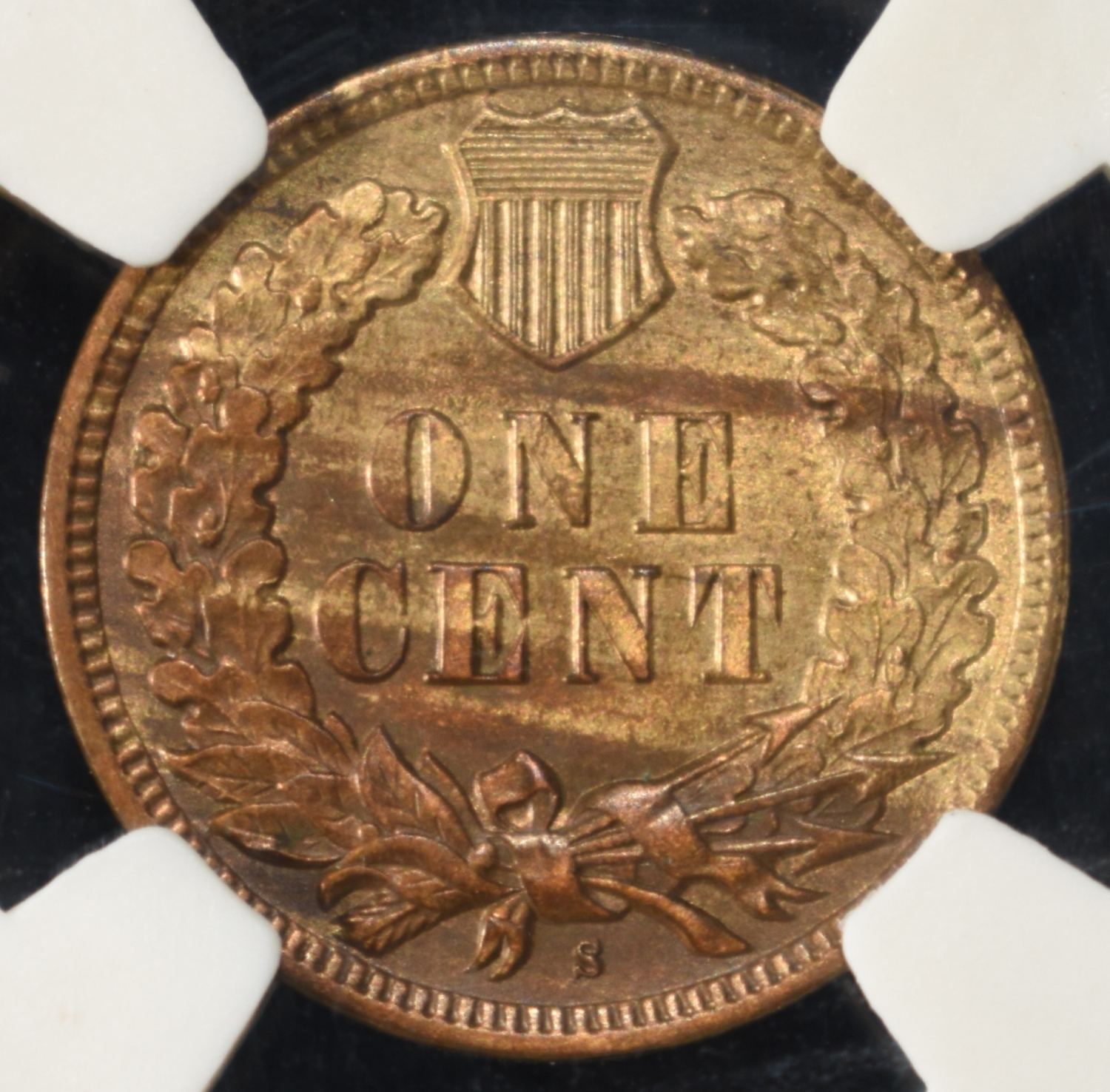 1908-S INDIAN CENT PGA GEM BU RB