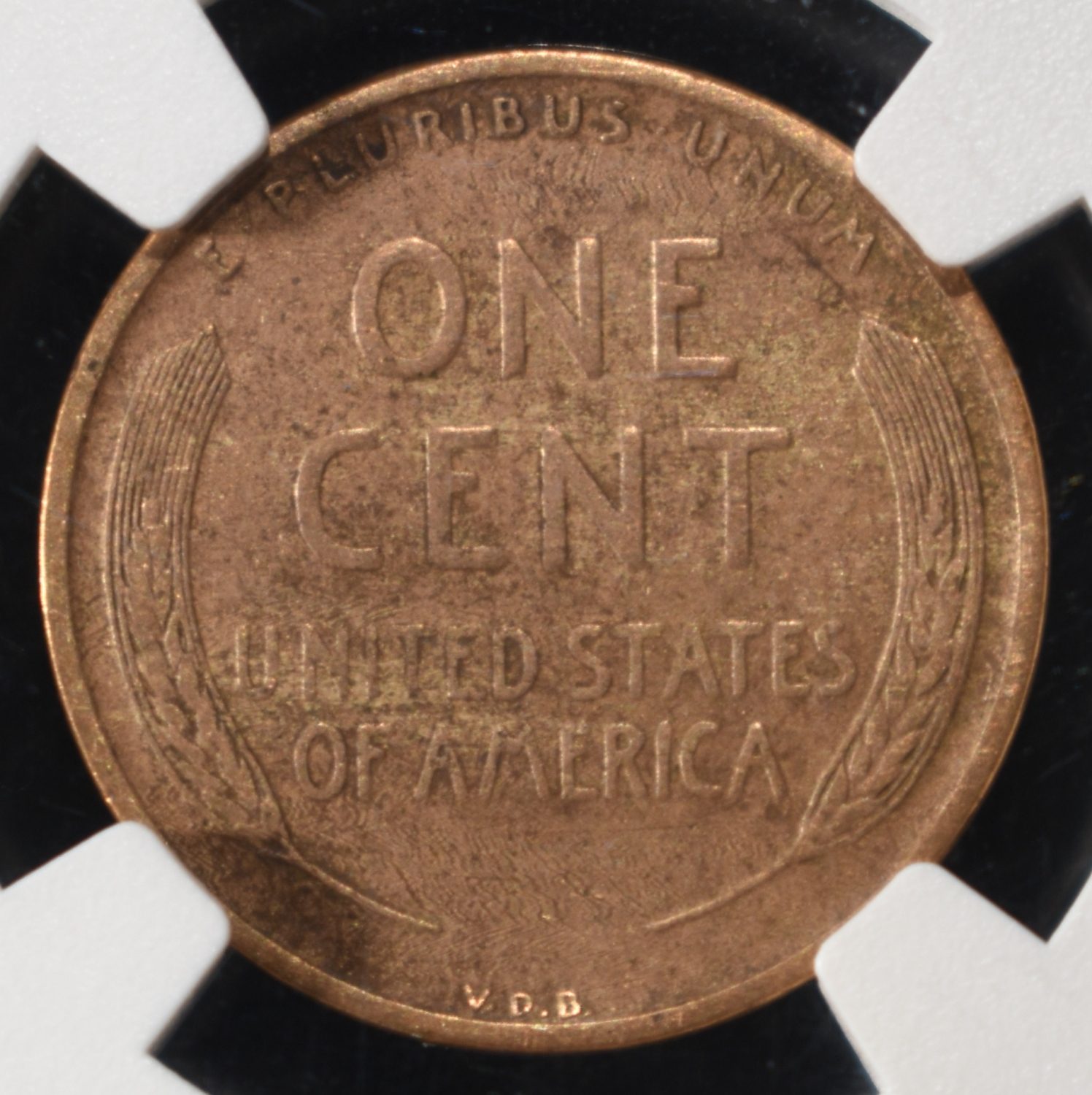1909-S VDB WHEAT CENT NGC FINE DETAIL CLEANED