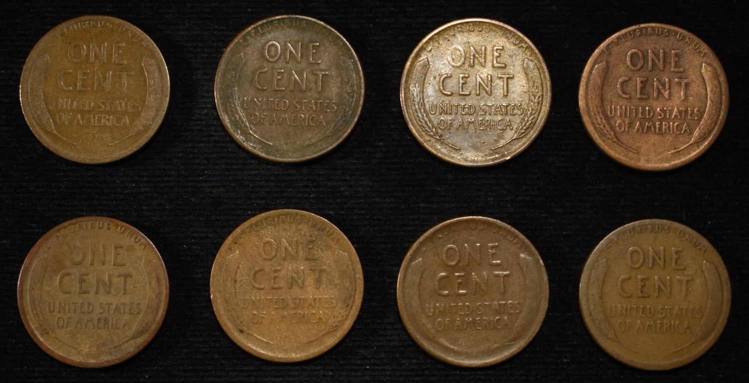 8 NICE EARLY SEMIKEY WHEAT CENTS