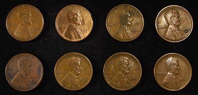 8 NICE EARLY SEMIKEY WHEAT CENTS. 21-S, 22-D, 23-S, 24-S, 26-D, 26-S, 32-D & 33-P ESTIMATE $60 - $80.