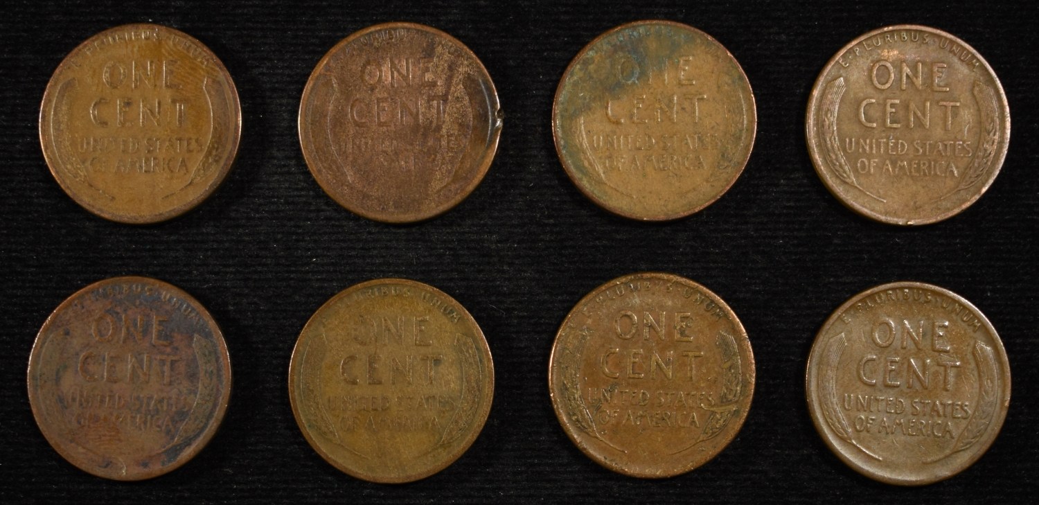 8 NICE EARLY SEMIKEY WHEAT CENTS