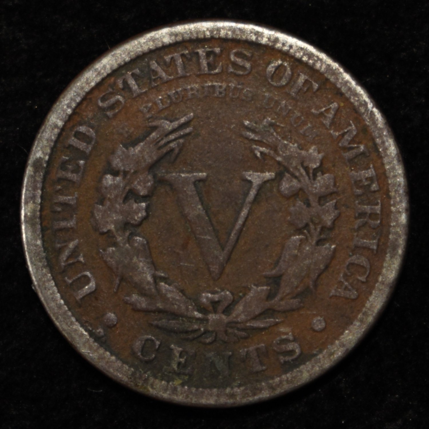1912-D 'V' NICKEL FINE/VF