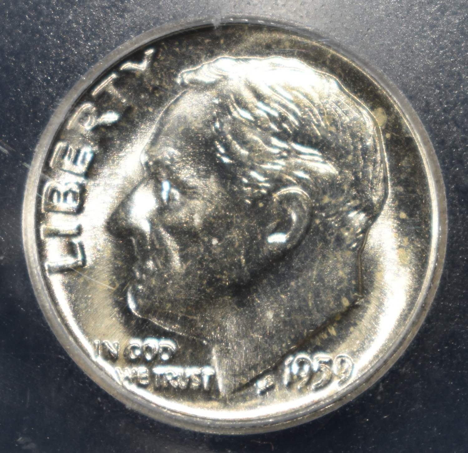 1959 ROOSEVELT DIME ICG MS67