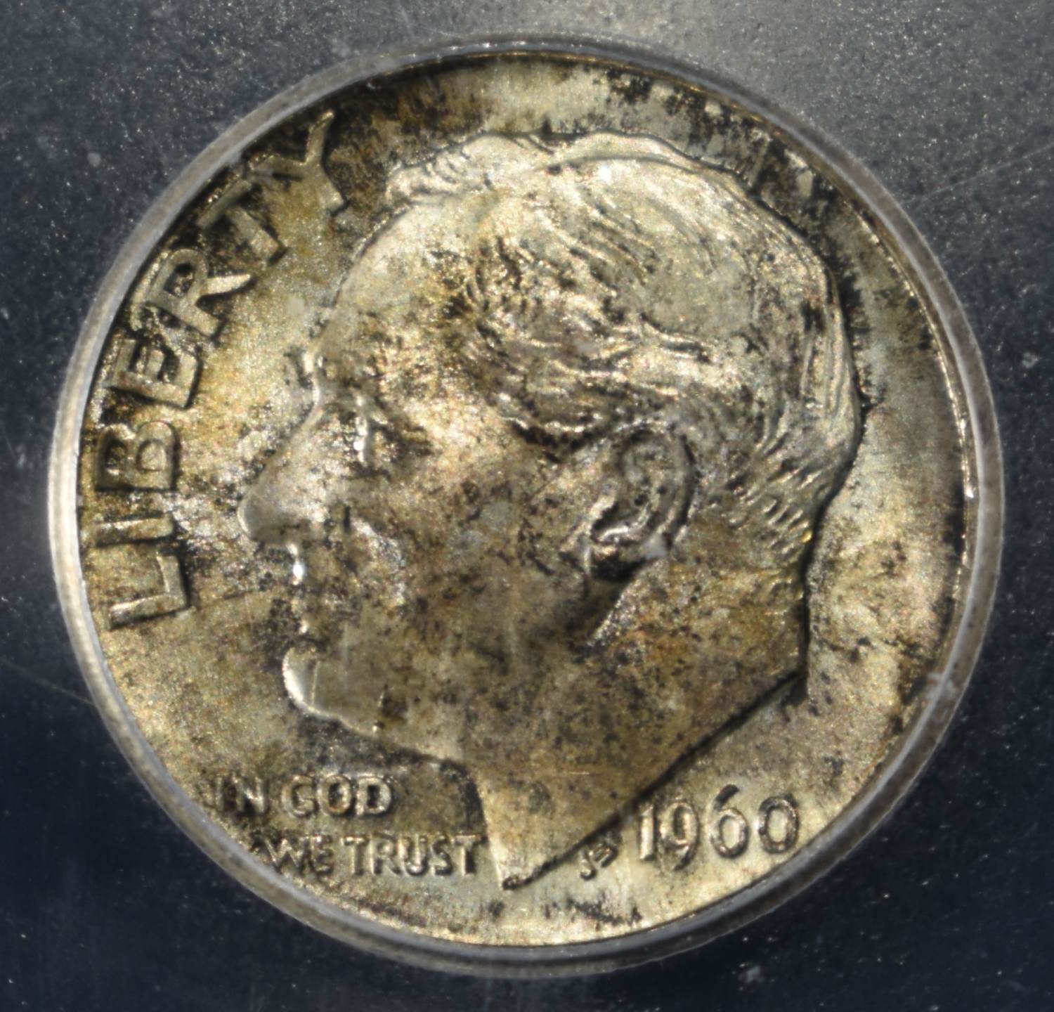 1960-D ROOSEVELT DIME ICG MS67