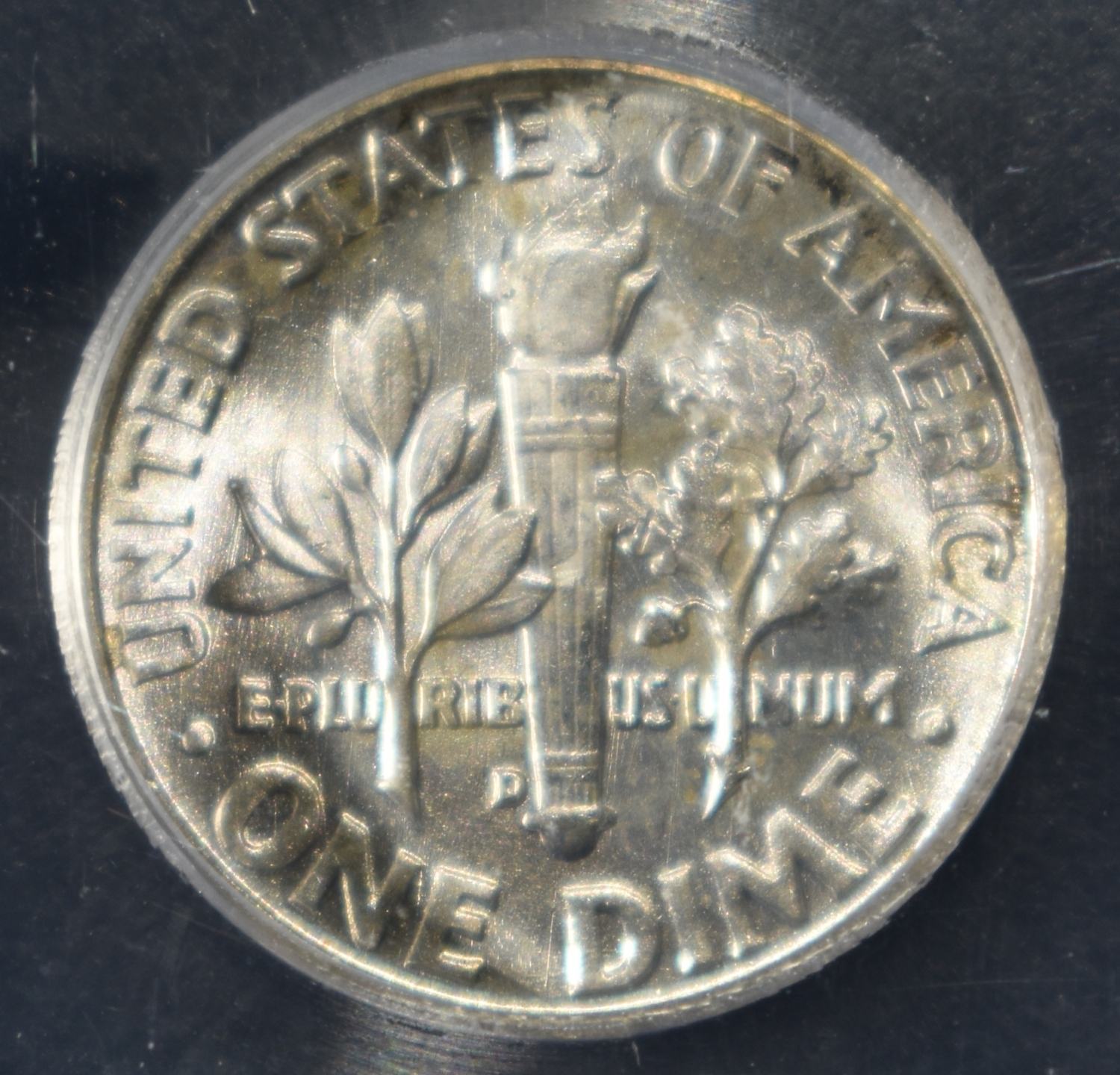 1960-D ROOSEVELT DIME ICG MS67