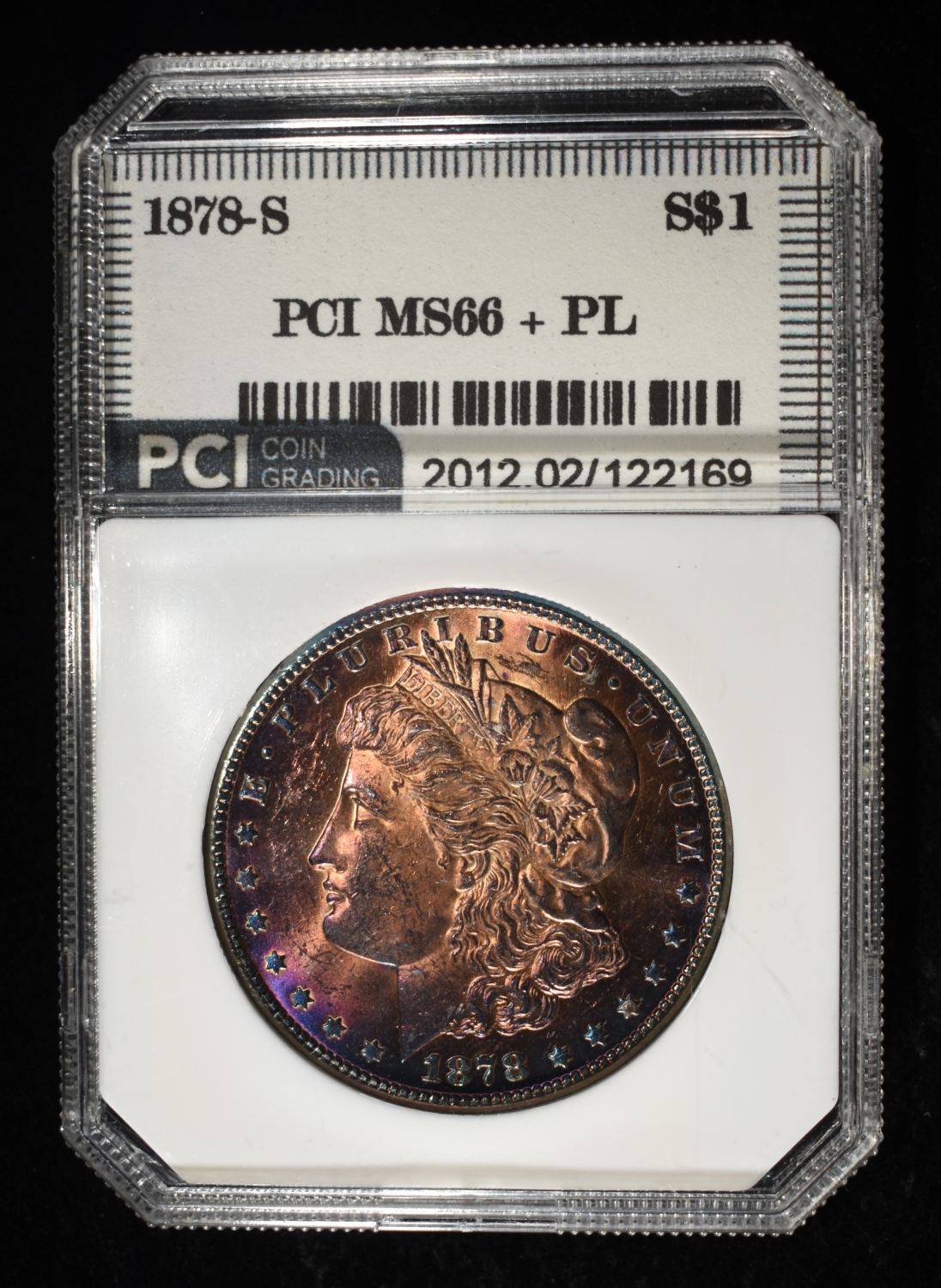 1878-S MORGAN DOLLAR PCI SUPERB GEM BU PL