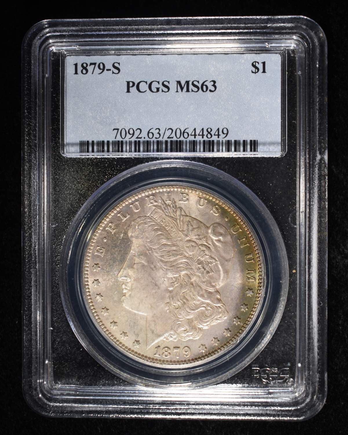 1879-S MORGAN DOLLAR PCGS MS-63
