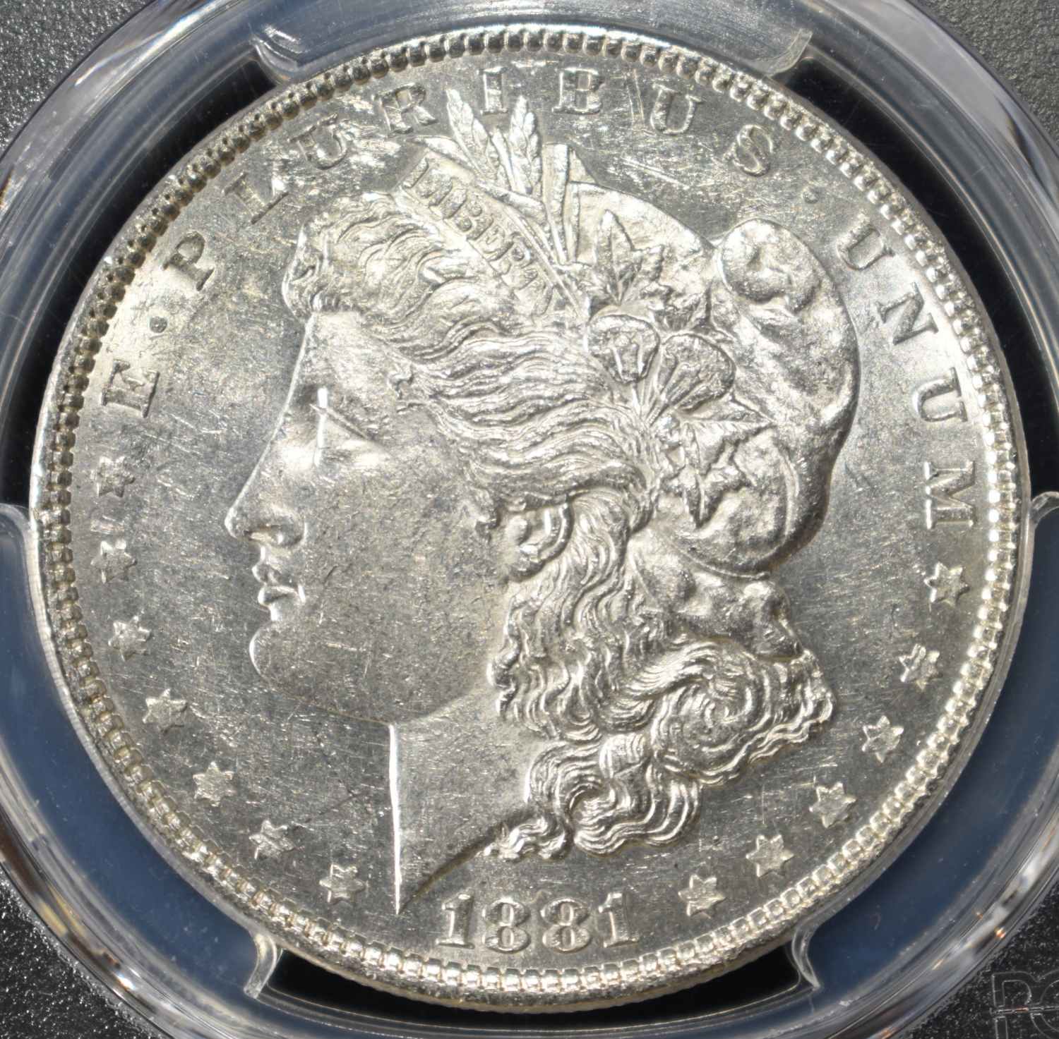 1881 MORGAN DOLLAR PCGS AU-55