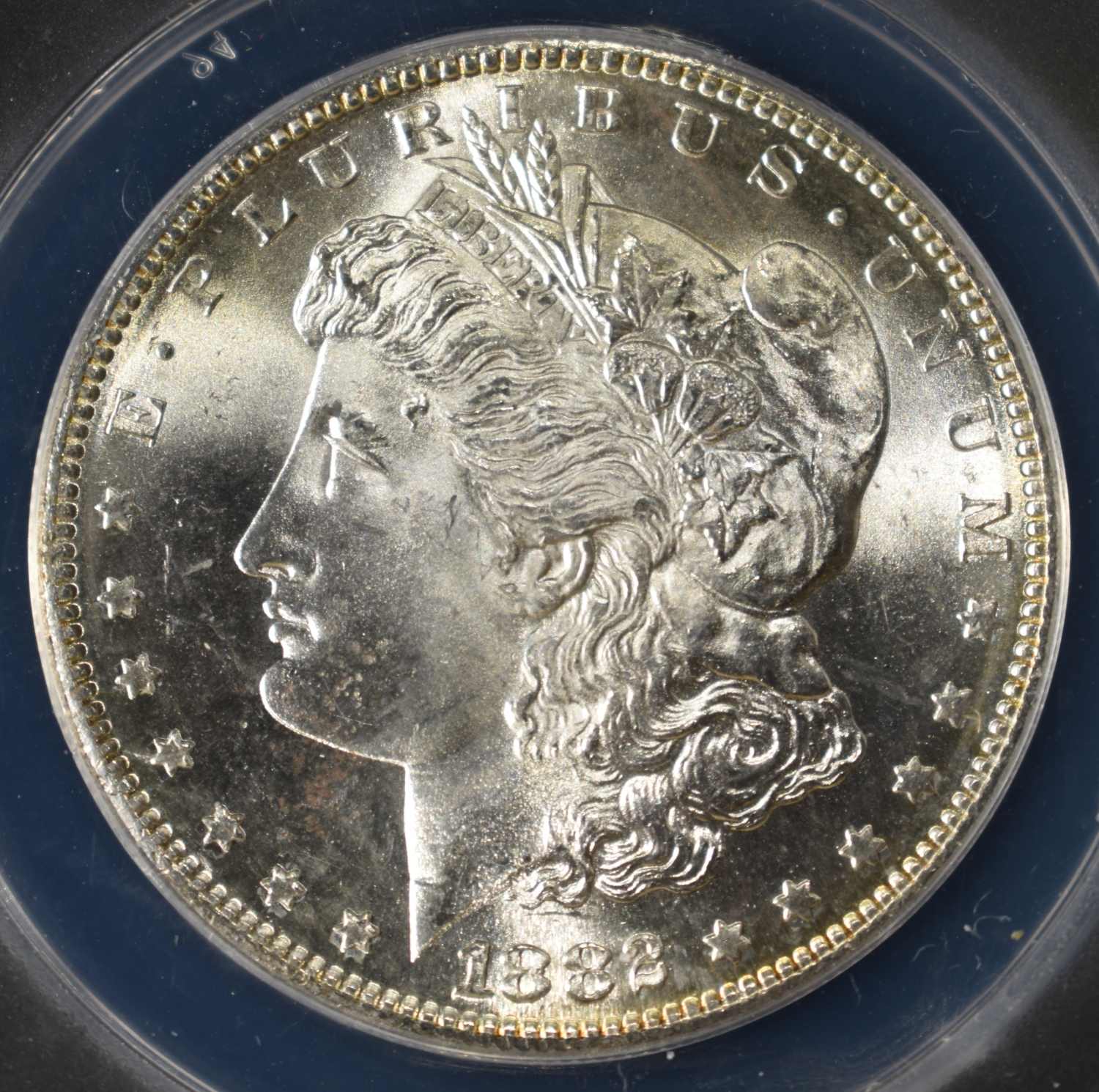 1882-S MORGAN DOLLAR ANACS MS-64