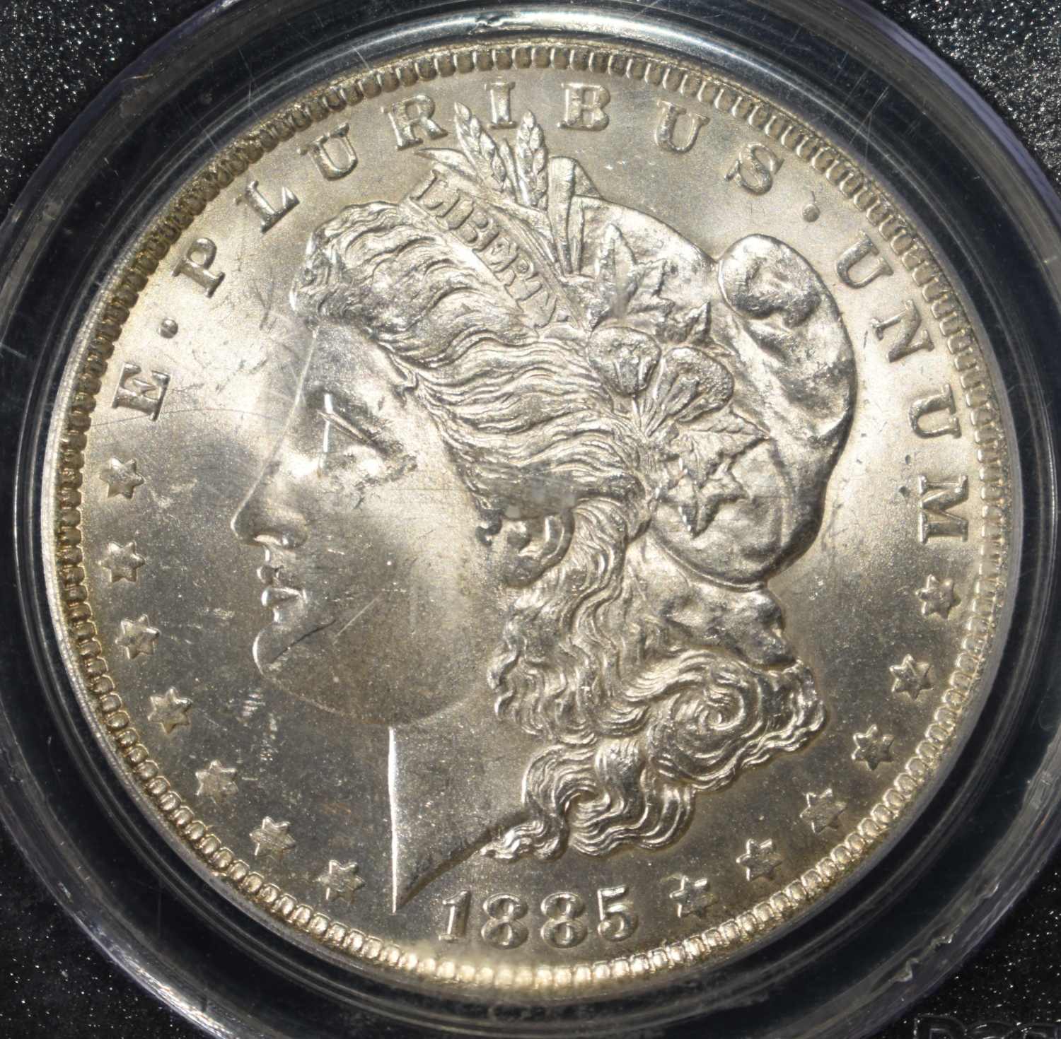 1885-O MORGAN DOLLAR PCGS MS-64