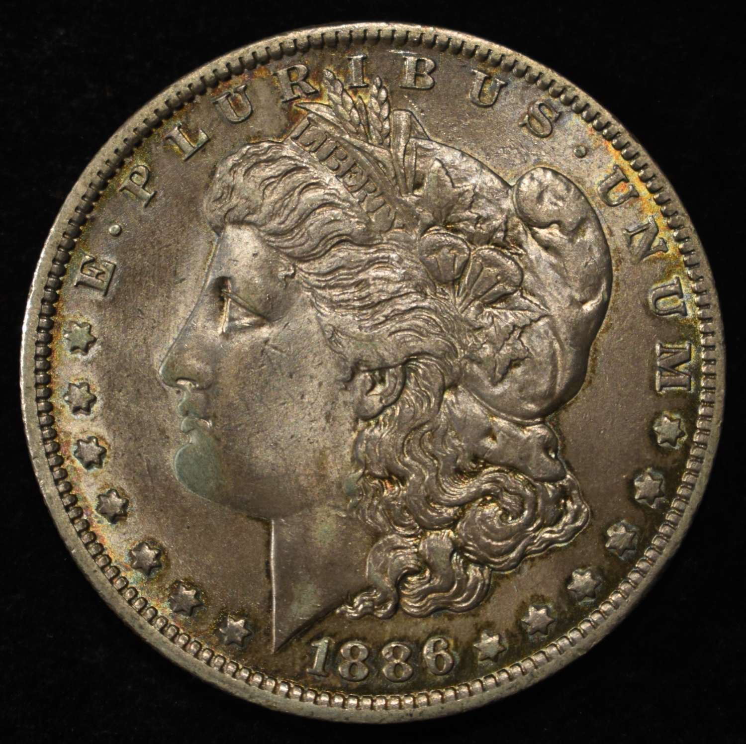 1886-O MORGAN DOLLAR AU/BU