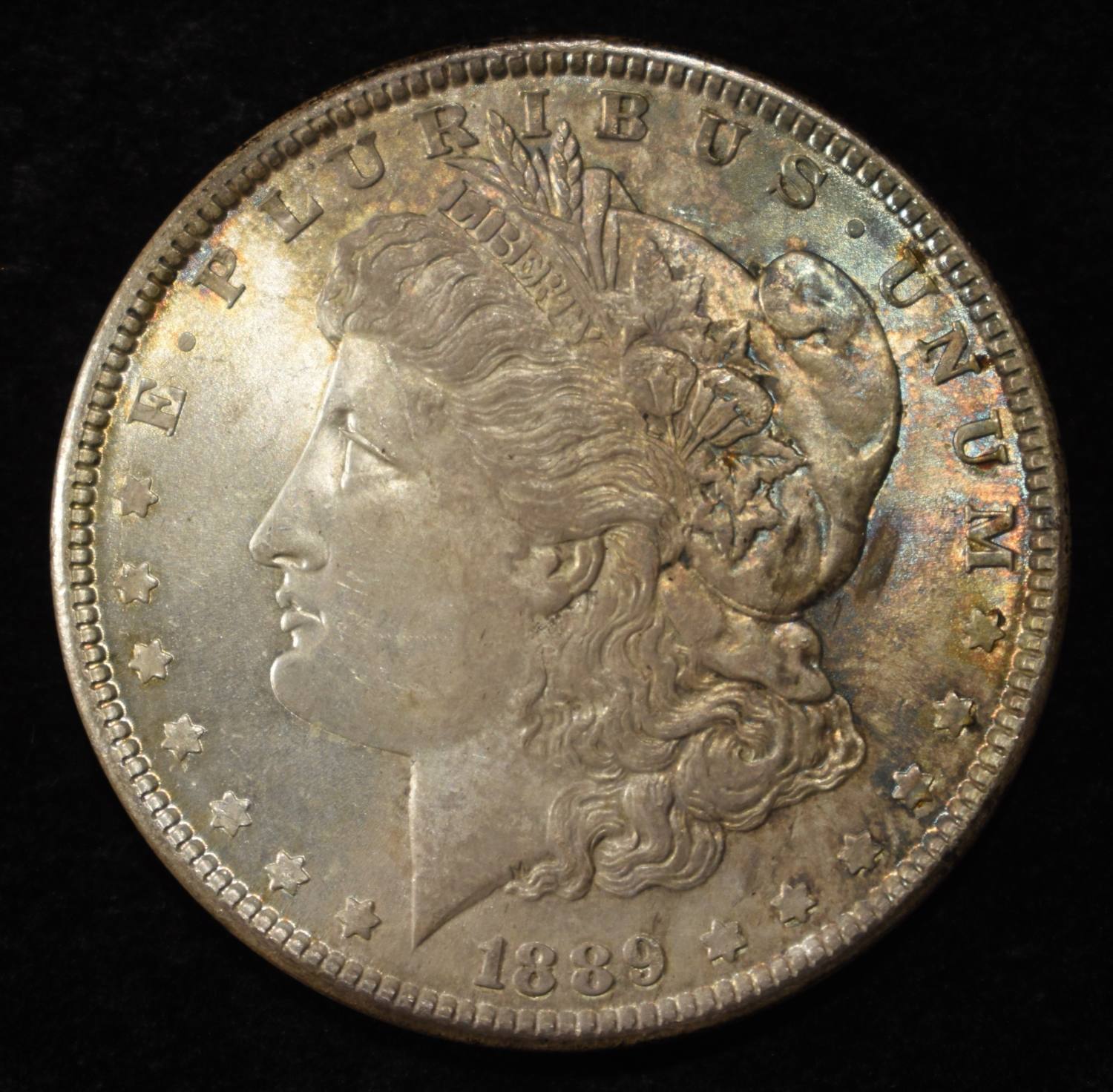 1889 MORGAN DOLLAR GEM ORIG UNC GREAT COLOR