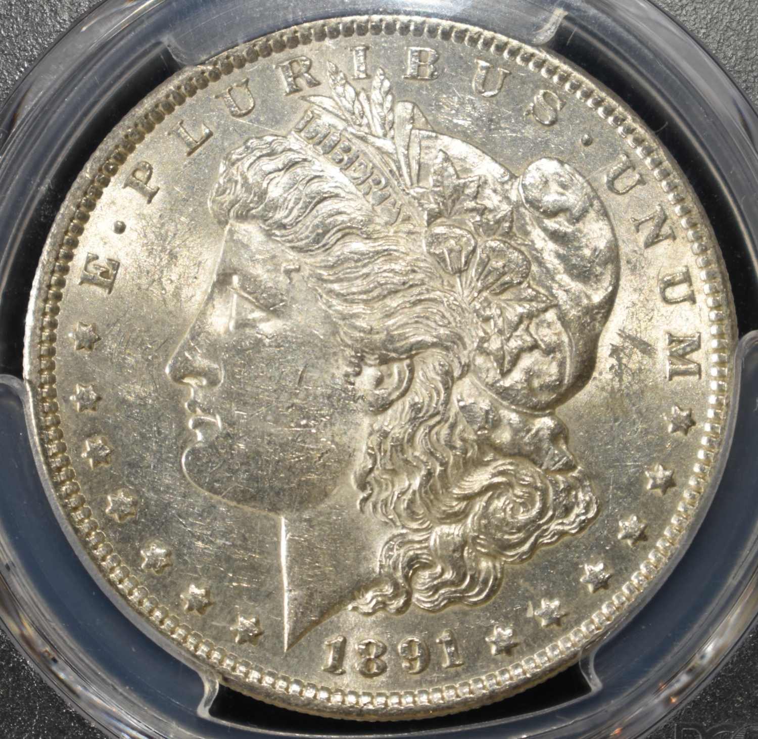 1891-S MORGAN DOLLAR PCGS AU-55