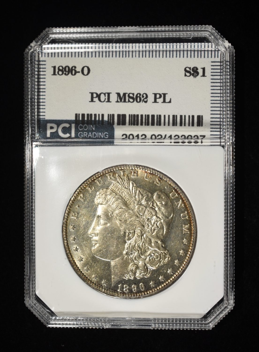 1896-O MORGAN DOLLAR PCI BU PL