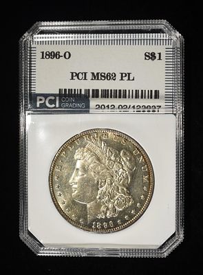 1896-O MORGAN DOLLAR PCI BU PL. WEEKLY COIN & CURRENCY AUCTIONS ESTIMATE $5000-6000