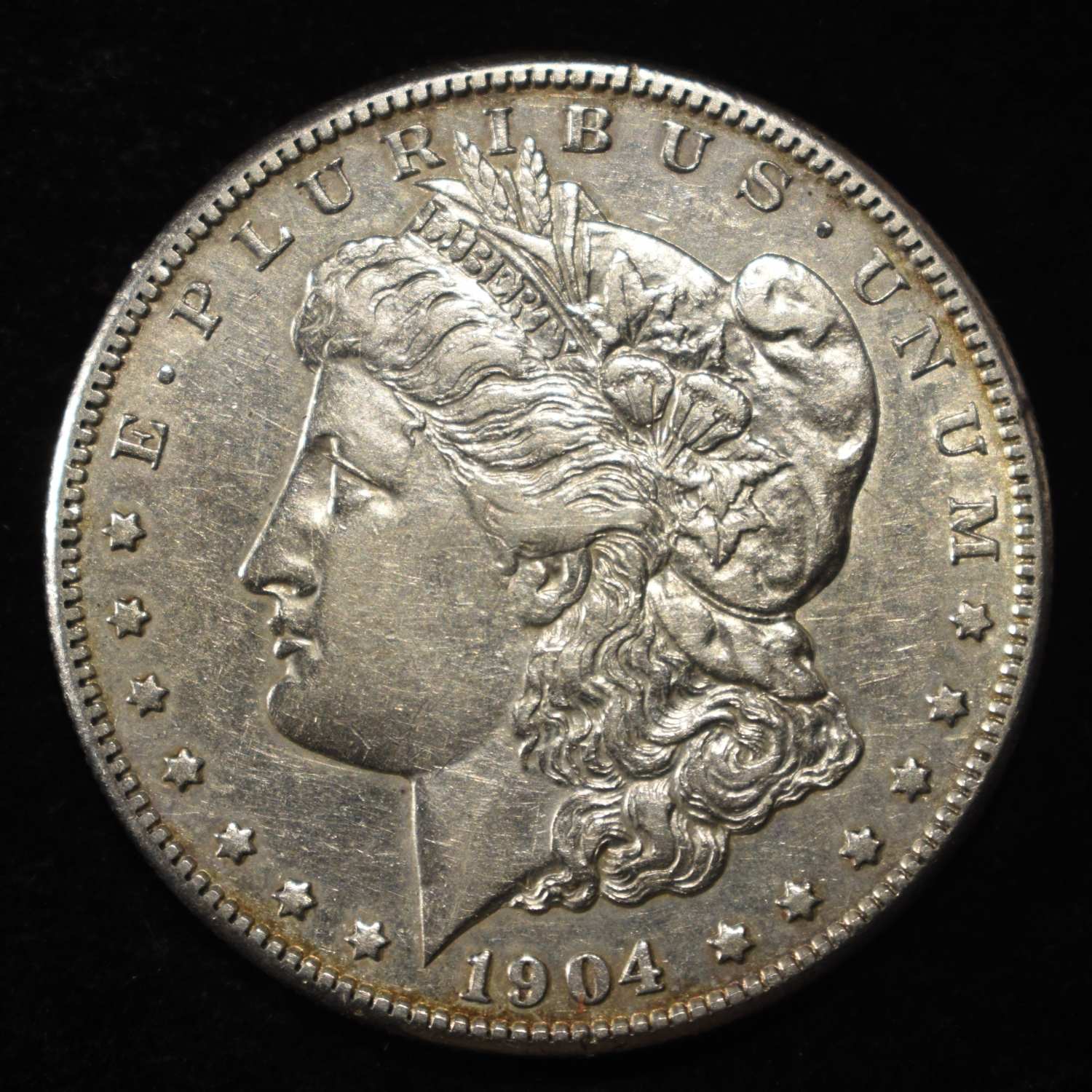 1904-S MORGAN DOLLAR AU/BU