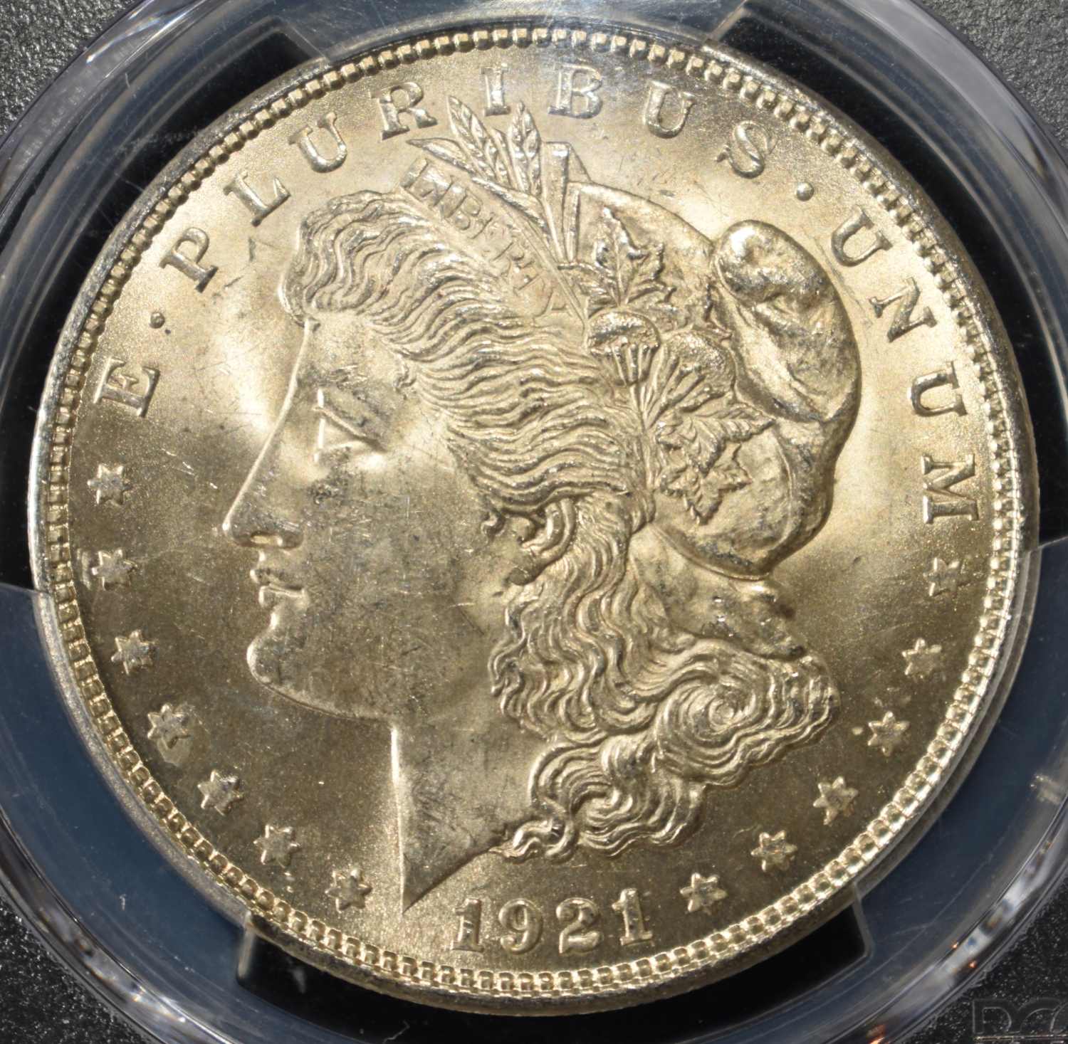 1921 MORGAN DOLLAR PCGS MS-62