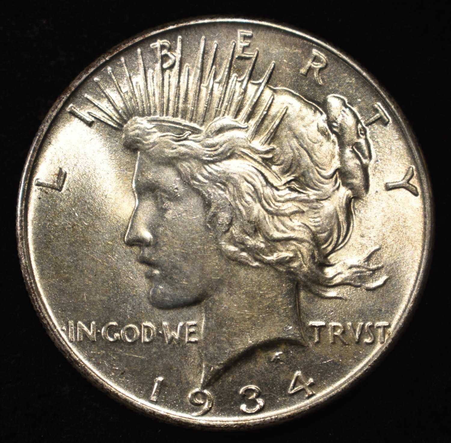 1934 PEACE DOLLAR CH BU