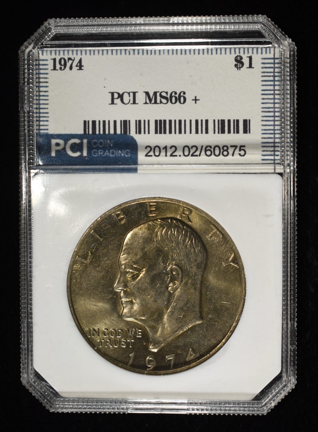 1974 EISENHOWER DOLLAR PCI SUPERB GEM BU