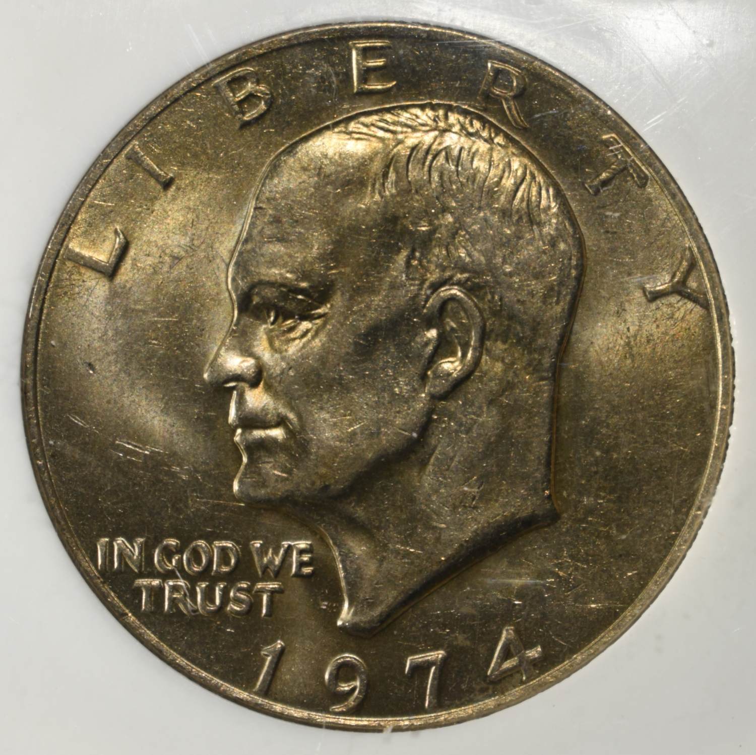 1974 EISENHOWER DOLLAR PCI SUPERB GEM BU