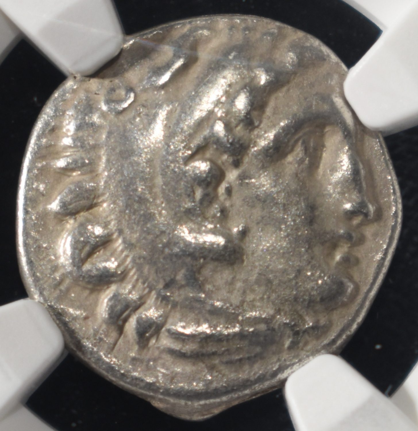 336-323 BC HERACLES/ZEUS AR DRACHM NGC VF