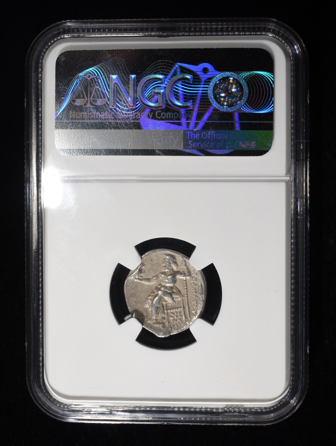 336-323 BC HERACLES/ZEUS AR DRACHM NGC VF