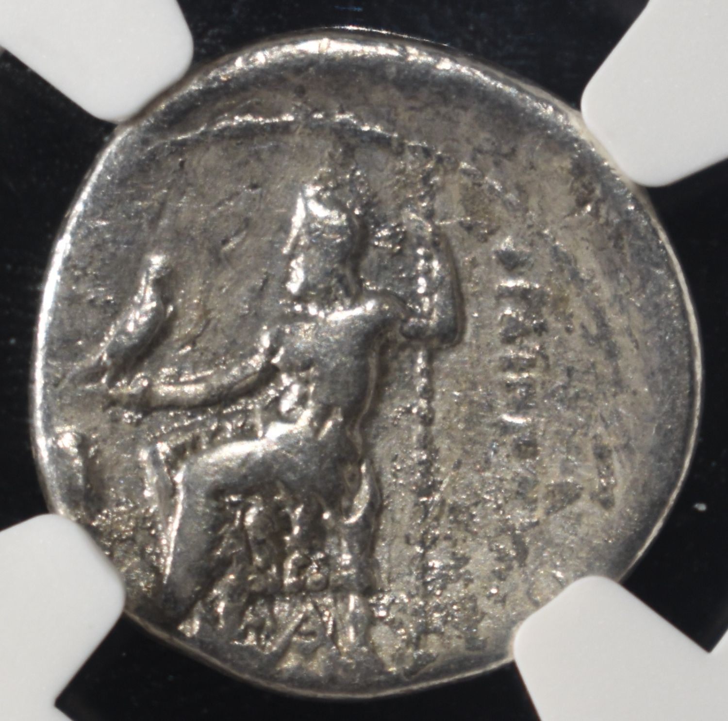 323-317 BC PHILIP III AR DRACHM NGC F