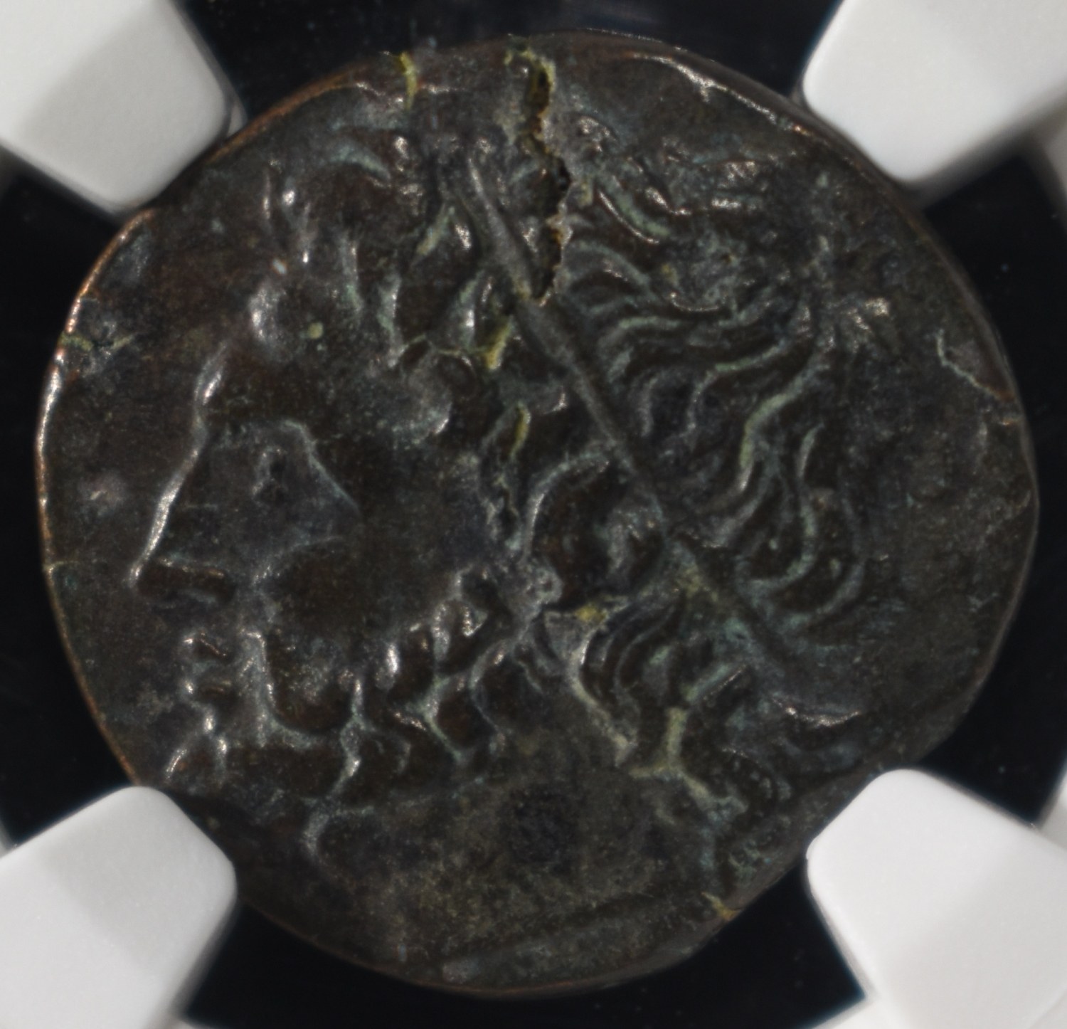 c.275-215 BC HIERON II SICILY, SYRACUSE AE NGC XF