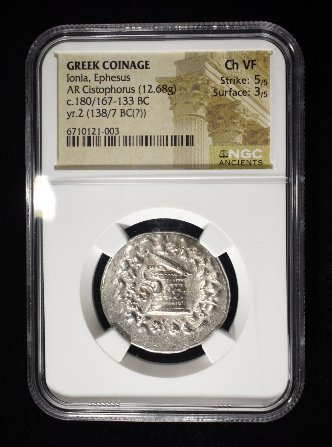 180/167-133 BC IONIA, EPHESUS NGC CH VF