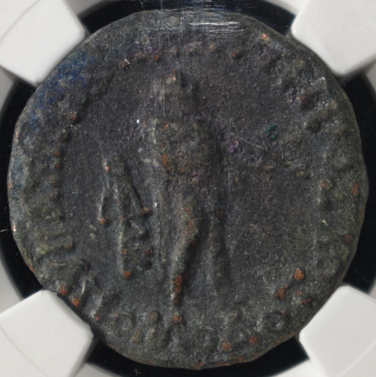 APOLLODOTUS II, c.80-65 BC, AE28, NGC VF