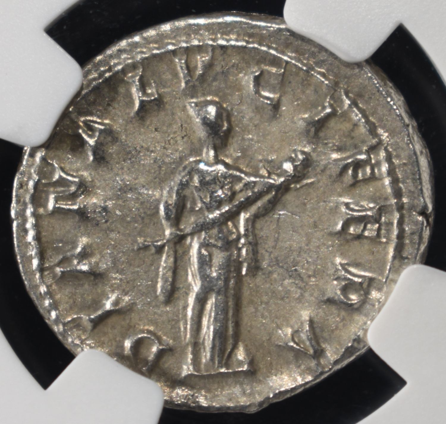 AD 238-244 GORDIAN III AR DENARIUS NGC CH XF