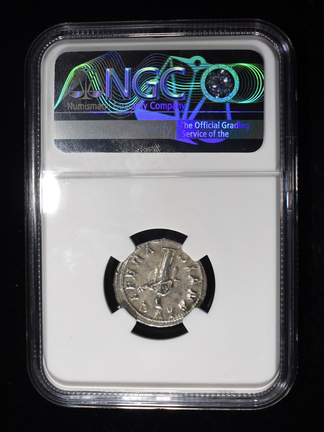 AD 238-244 GORDIAN III AR DENARIUS NGC CH XF