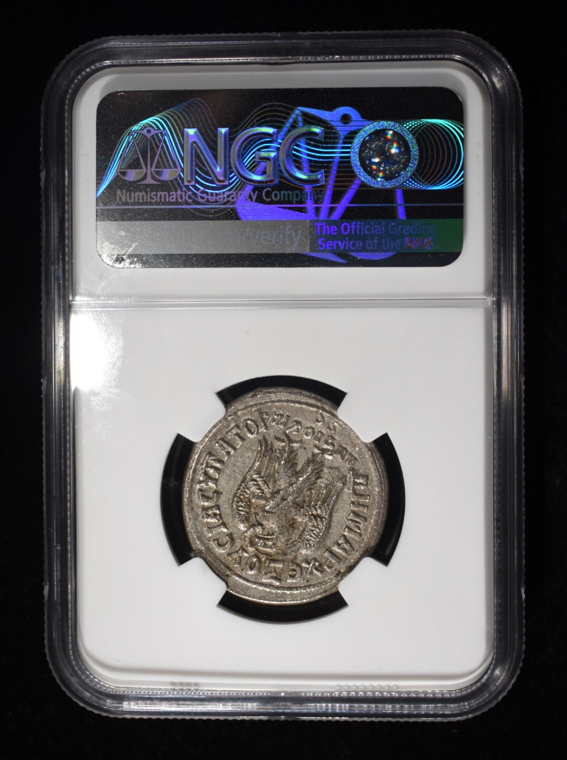 AD 244-249 PHILIP I BI TETRADRACHM NGC CH XF