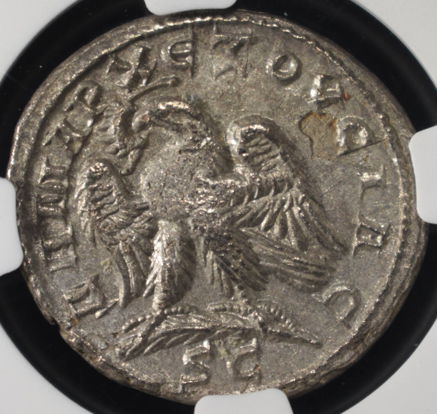 AD 249-251 TRAJAN DECIUS BI TETRADRACHM NGC XF