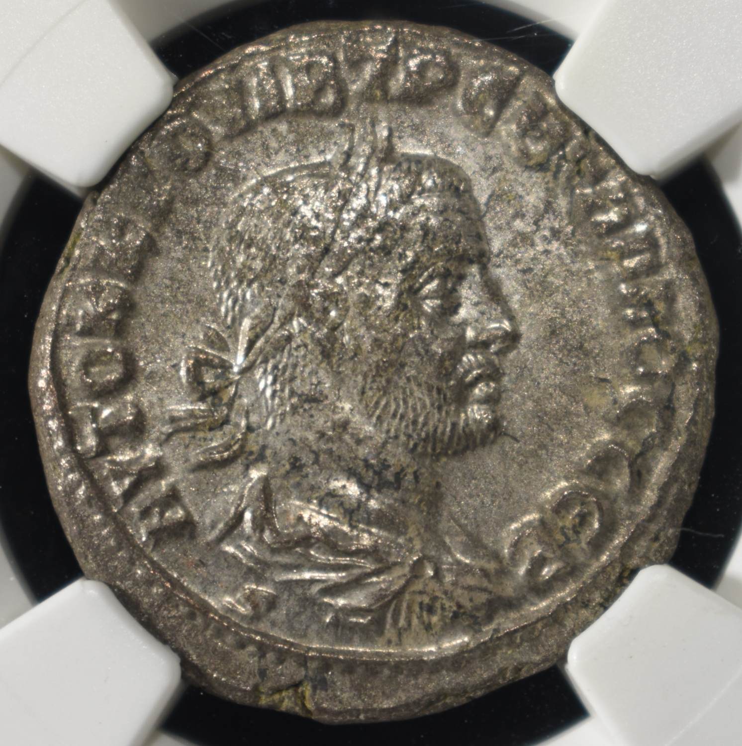 AD 251-253 TREB. GALLUS BI TETRADRACHM NGC CH XF