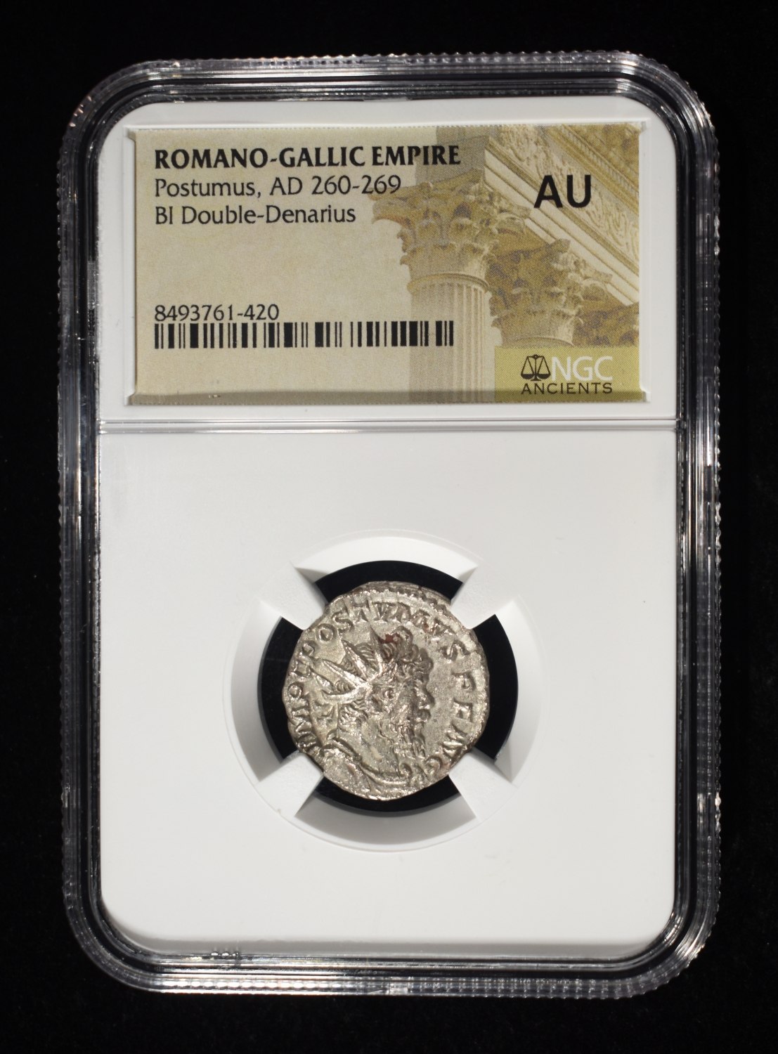 AD 260-269 POSTUMUS BI DOUBLE-DENARIUS NGC AU