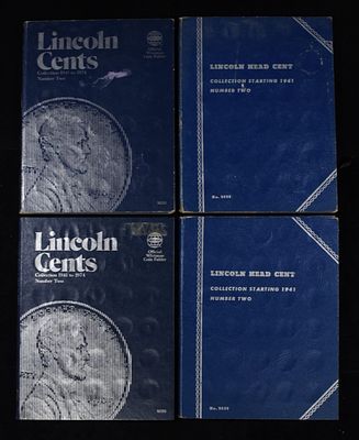 (4) LINCOLN HEAD CENT COLLECTIONS WHITMAN. INCLUDING (11) STEEL CENTS & (330) LINCOLN HEAD CENTS 
