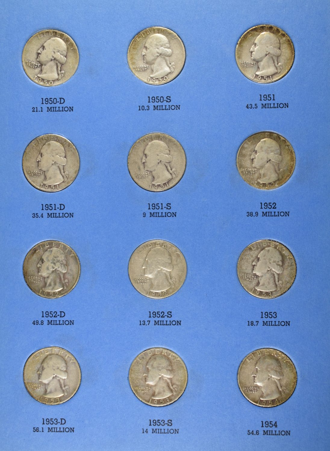 WASHINGTON QUARTERS COLLECTION COMPLETE WHITMAN
